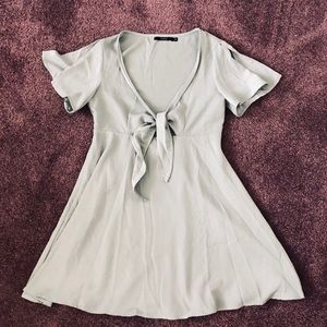 Mint Green Front Knot Dress